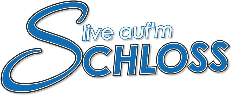 Schriftzug Live aufm Schloss 